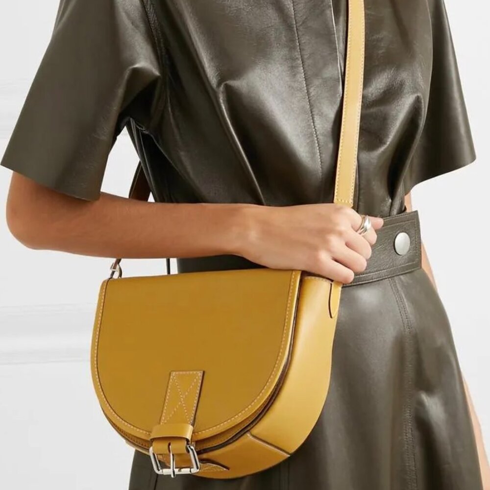 JW ANDERSON YELLOW ZIP BAG LEATHER